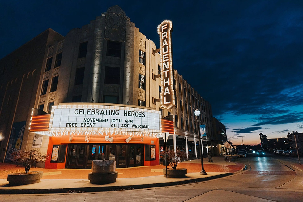 Celebrating Heroes Marquee